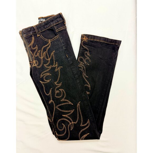 Grunge Western I.AM.GIA Rebellion Embroidered Denim Set| Festival | XXS | EUC - Picture 6 of 15